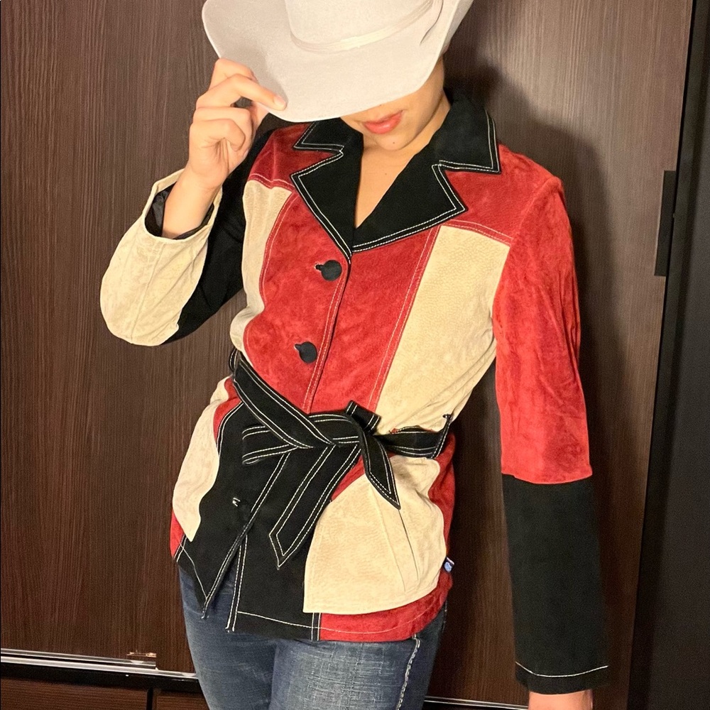 Leather coat